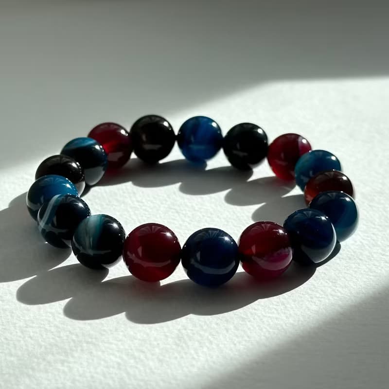 彩虎眼石純珠手鏈