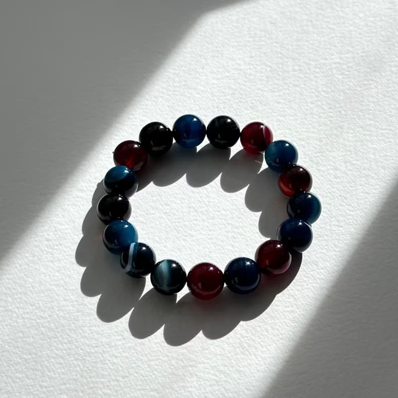 彩虎眼石純珠手鏈