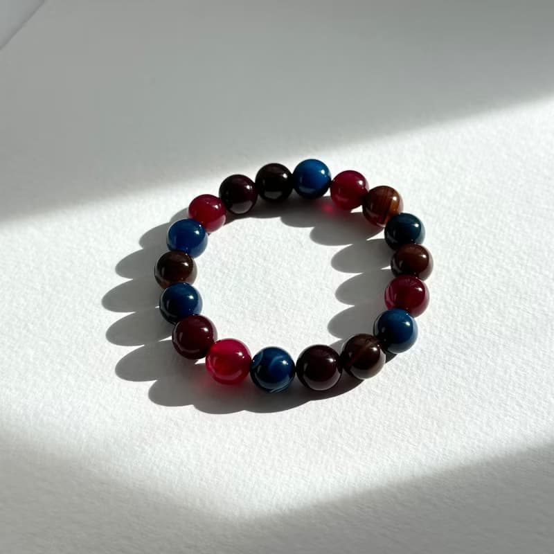 彩虎眼石純珠手鏈