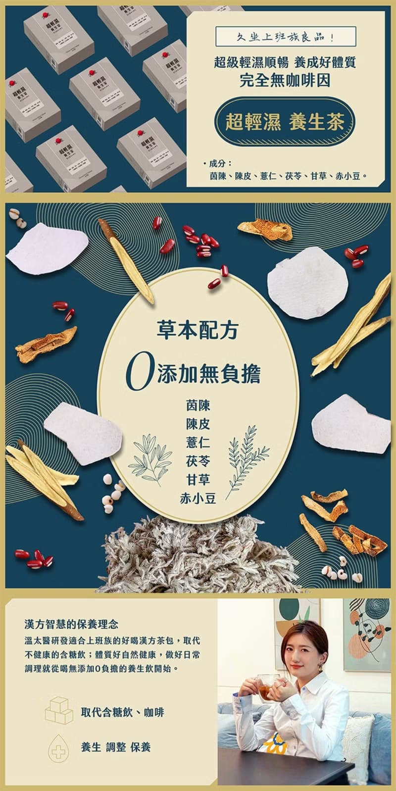 溫太醫超輕濕養生茶(2盒組)