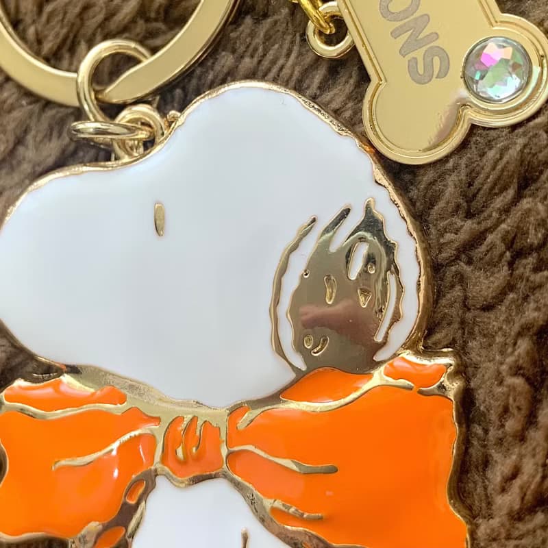 橘色Snoopy 史努比鑰匙圈吊飾 金工琺瑯橘色史奴比狗狗 最後一件
