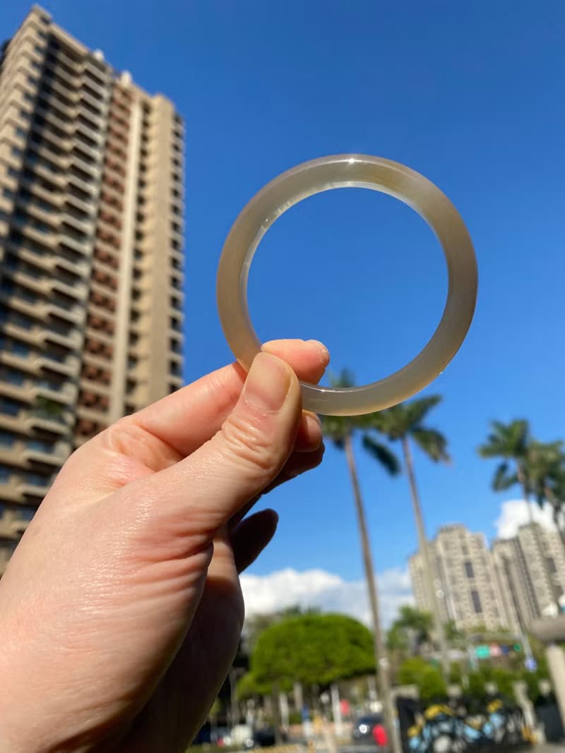 天然香檳色瑪瑙手鐲56