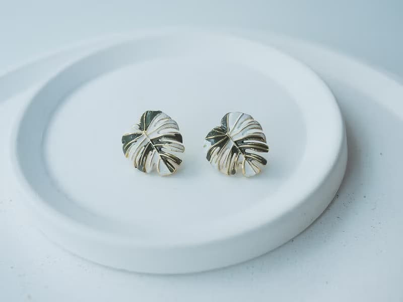 Monstera 龜背芋 * 植物系耳環