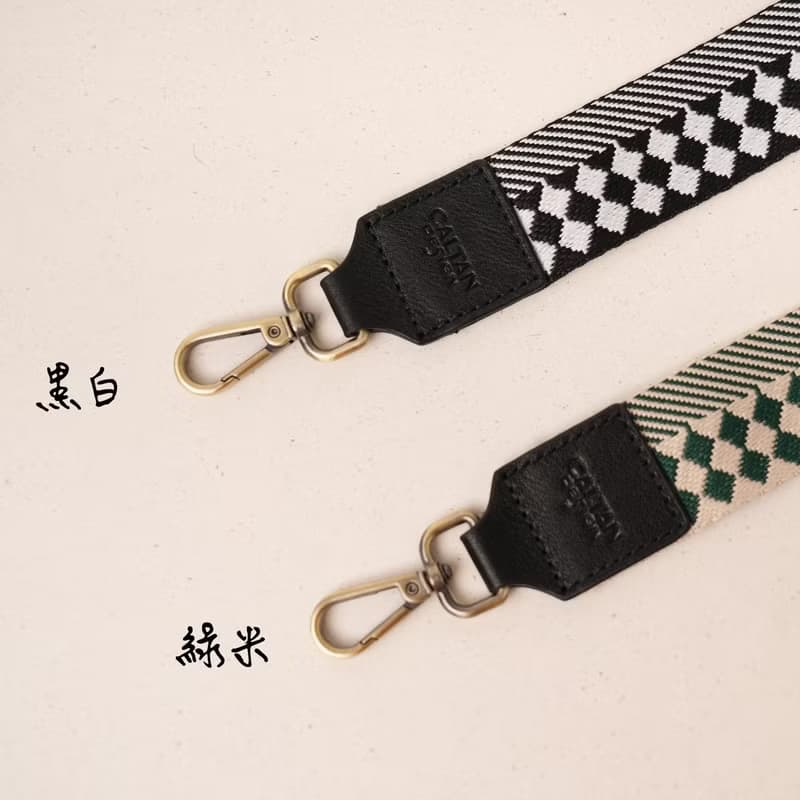 【24hr快速出貨】斜紋方塊可拆式帆布背帶-兩色(239011背帶)