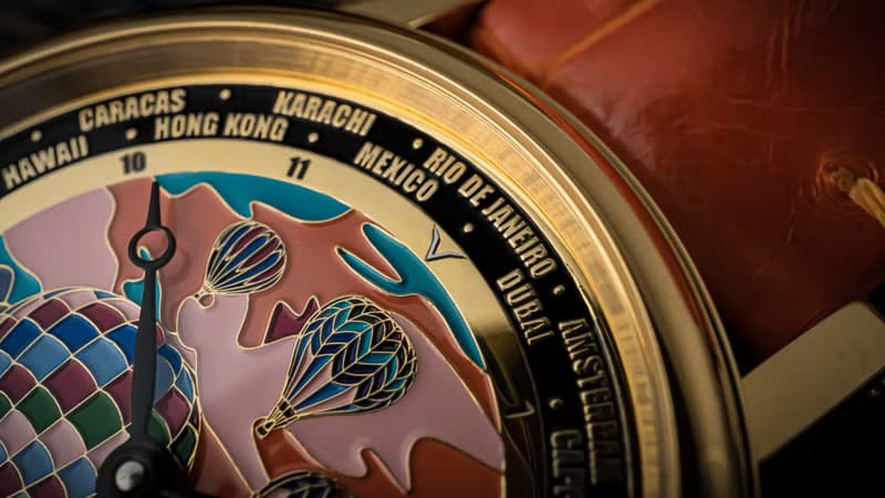 裝飾藝術腕錶, 世界時間手錶, 城市觀察, 手工手錶, 男女皆宜的手