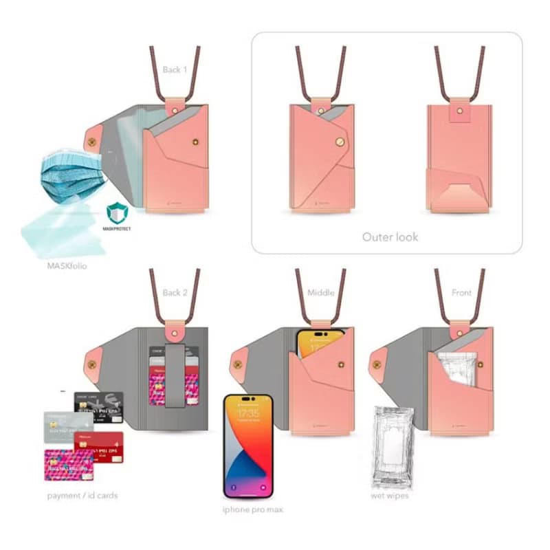 ionSleeve 銀離子抗菌收納夾-旅遊系列-日本-招財貓-純素皮革