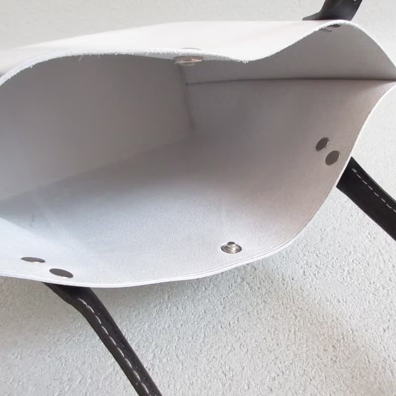 NEWライン・牛革・ロングハンドル・底マチワイド・一枚革のミニトート・0597
