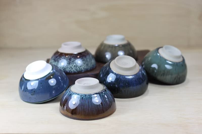 【送禮好物】彩虹六色 天目圓滿茶杯組 鶯歌名家葉敏祥作品