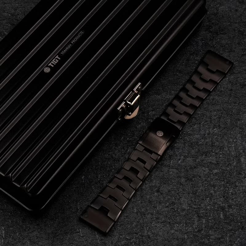 GARMIN 26mm 專用鈦錶帶 II - Quickfit系統專用- 黑色 PVD -TIGT