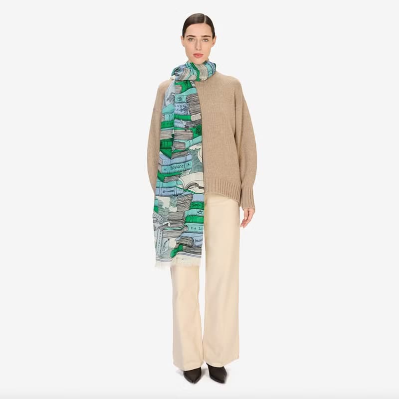 【INOUI EDITIONS】EDITIONS 羊毛圍巾70 - 翠綠