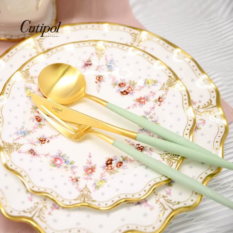 葡萄牙 Cutipol  GOA  青玉金 21.5CM 主餐叉