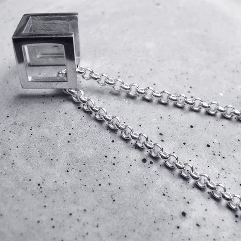 純銀搭配鍊 經典小圓鍊 2.4mm 925純銀項鍊 銀鍊