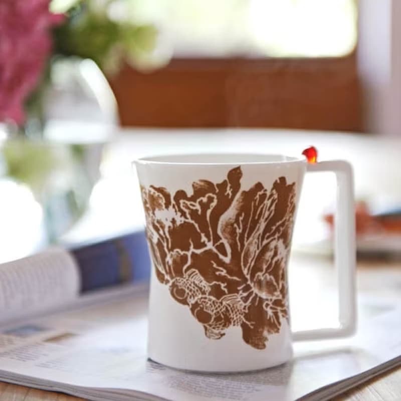 琉璃工房 LIVING 悠悠一點紅 咖啡杯生日禮交换禮物辧公小物文青