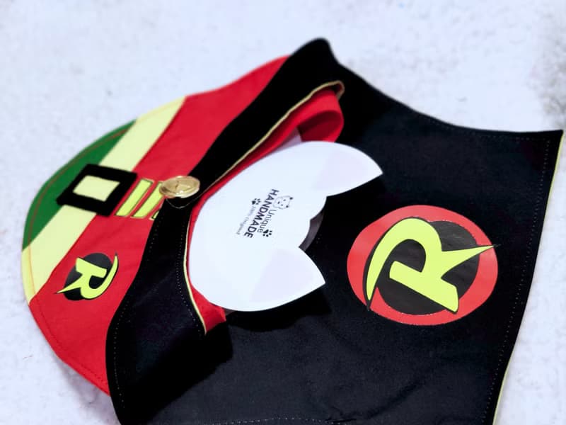 Robin 羅賓 superhero 造型 寵物圍巾/頸飾