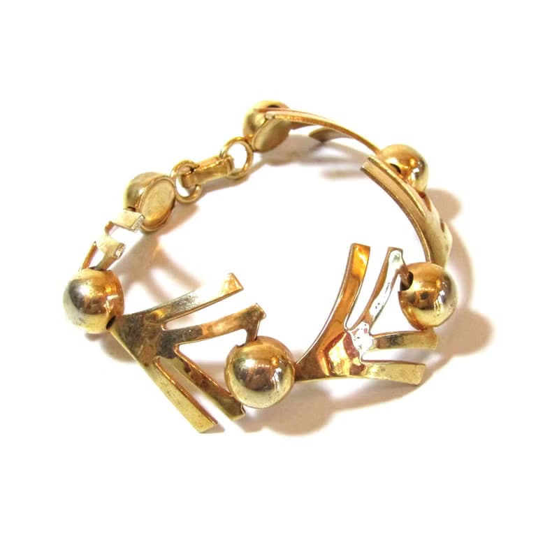 1960年代 ヴィンテージ ゴールド デザイン ブレスレット