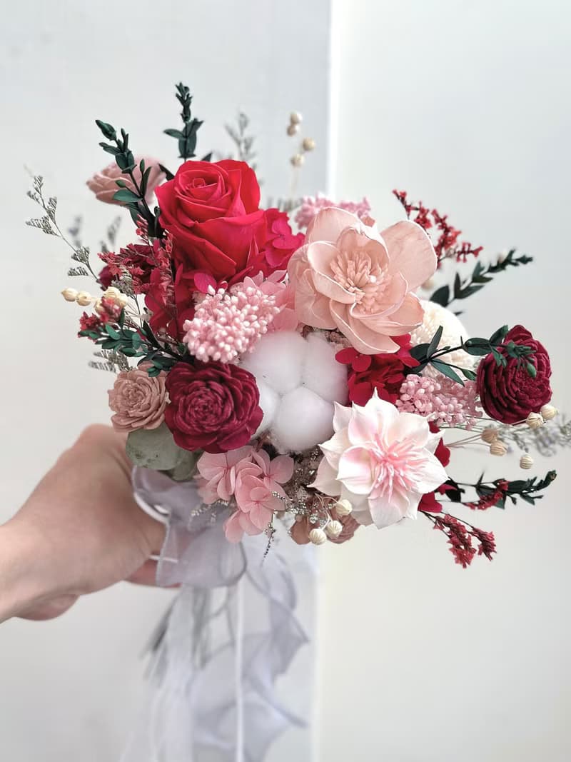乾燥小捧花 證婚捧花 登記捧花 伴娘捧花 乾燥花 永生花
