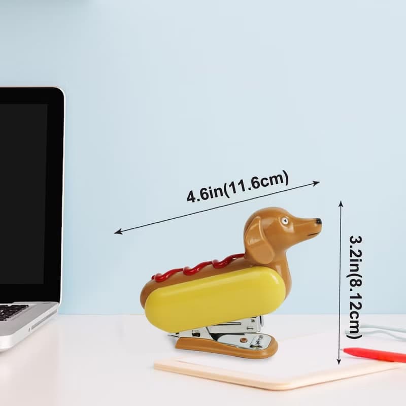 YOBRO Hotdog  熱狗 臘腸狗 訂書機 迷你文具 WSG2375