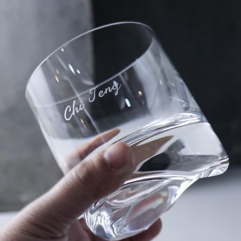 300cc 【Nude Arch】舞者無鉛水晶漩渦手工杯 手工雕刻