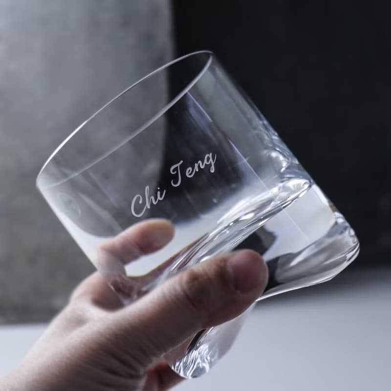 300cc 【Nude Arch】舞者無鉛水晶漩渦手工杯 手工雕刻