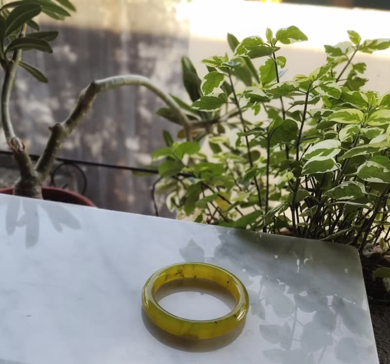 Miss feng天然-黃金玉袖玉手鐲