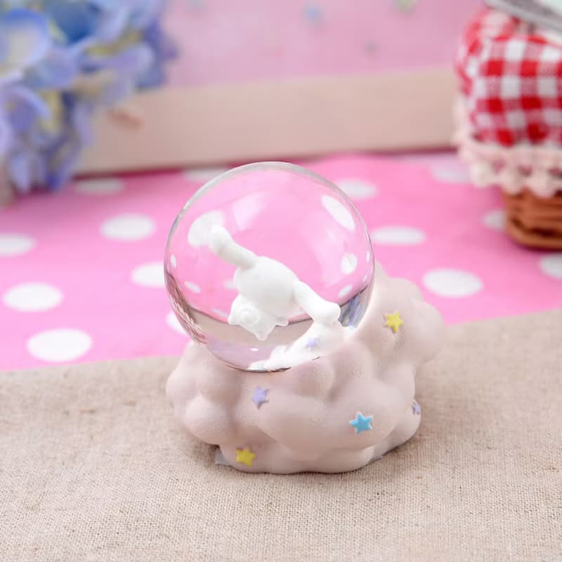 大耳狗  雲朵 水晶球擺飾 生日情人節聖誕交換辦公療癒禮物