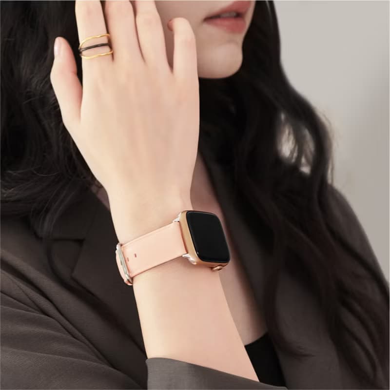 Apple Watch series1 2 3 4 5 6 7簡約 皮革錶帶 Apple Watch錶帶