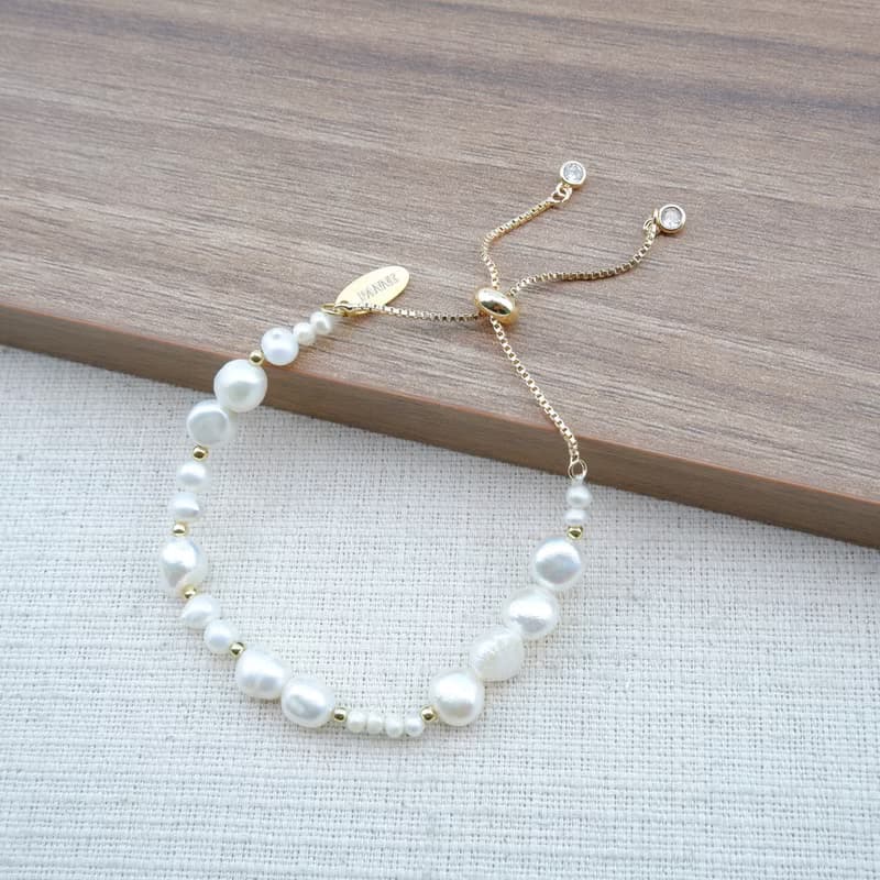 Freshwater Pearl Slider Bracelet