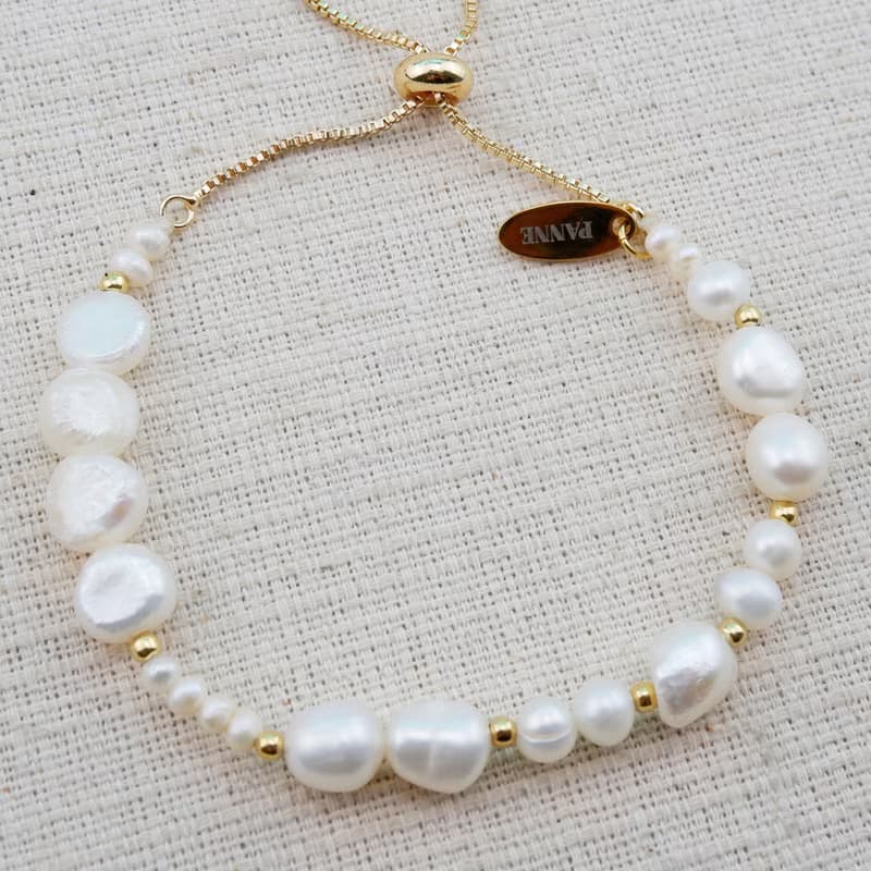 Freshwater Pearl Slider Bracelet