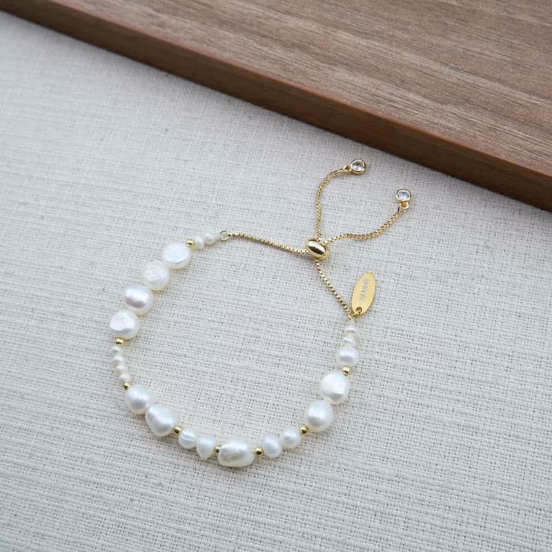 Freshwater Pearl Slider Bracelet