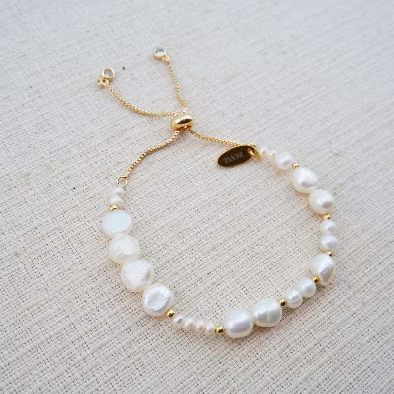 Freshwater Pearl Slider Bracelet