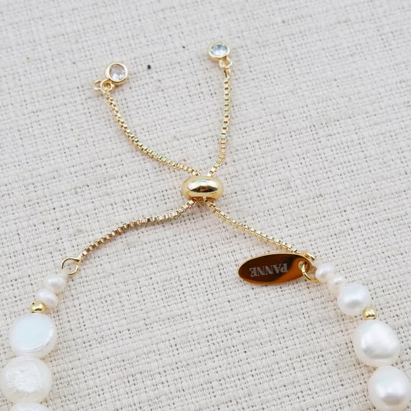 Freshwater Pearl Slider Bracelet