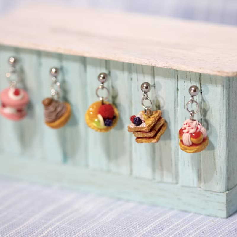 袖珍法式甜點耳環 Miniature French Dessert Earring