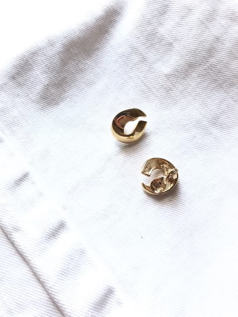 Vintage Monet Abstract Gold Earrings