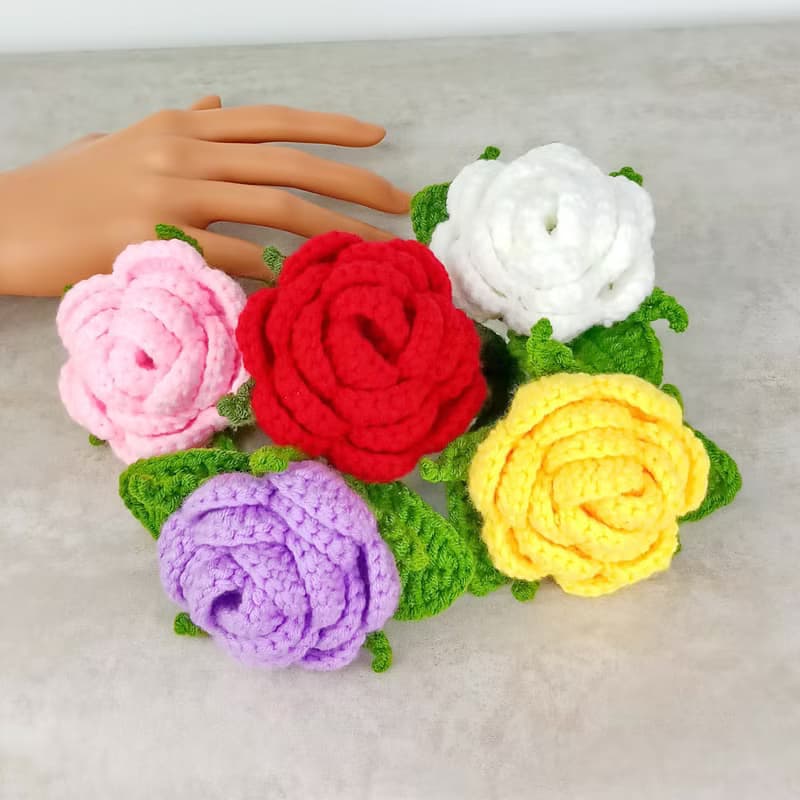 手鉤玫瑰花束 生日禮物 手棒花 花束 畢業 情人節 CRF-038C