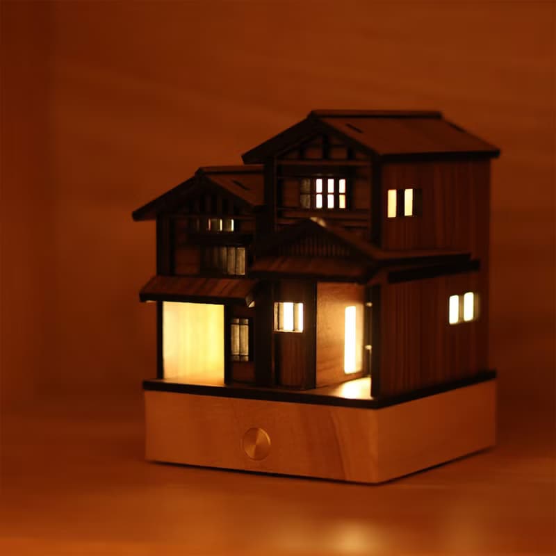 【海之京都-翼宿二/伊根舟屋】床頭燈/桌面擺件/USB/送小船