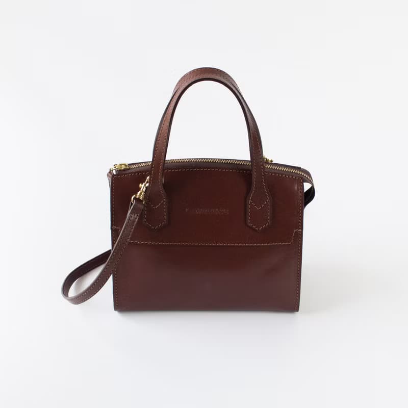 義大利植鞣革牛皮側背包mini 側背包 斜背包 生日情人節禮物