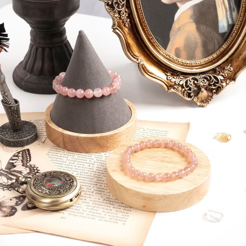 【SIO Crystal希奧水晶】粉水晶素色手鍊