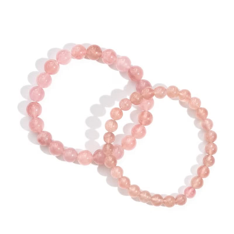 【SIO Crystal希奧水晶】粉水晶素色手鍊