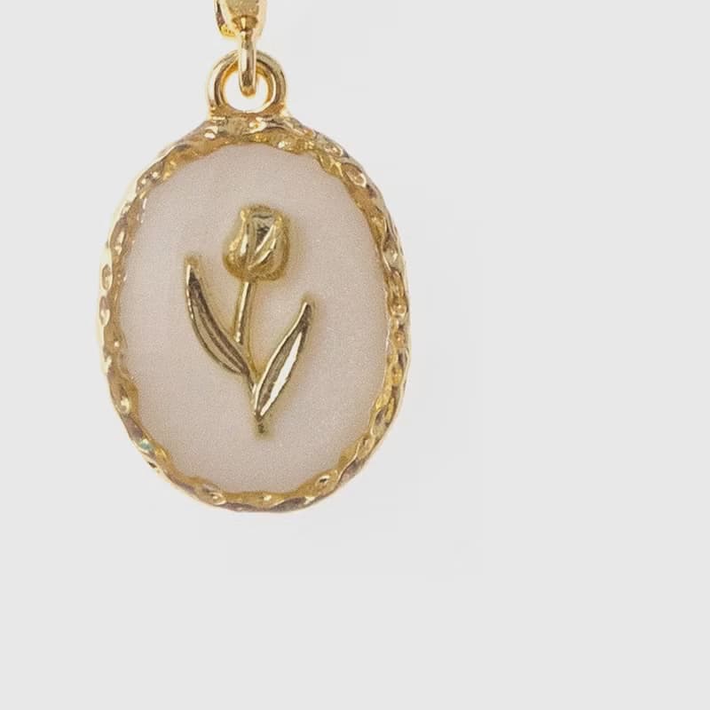 項鏈墜 | Beige Dreamscape Tulip 夢境鬱金香