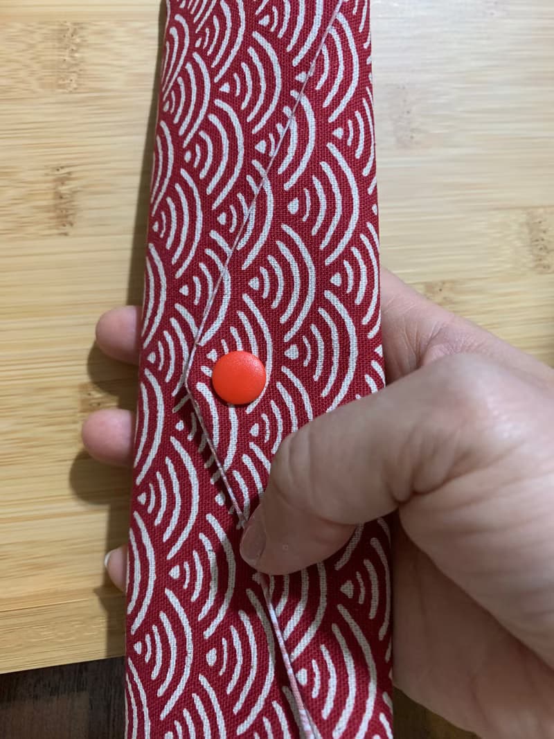 文青風環保筷袋 ~微熱山丘 典雅磚紅 收納 手作餐具袋 交換禮物