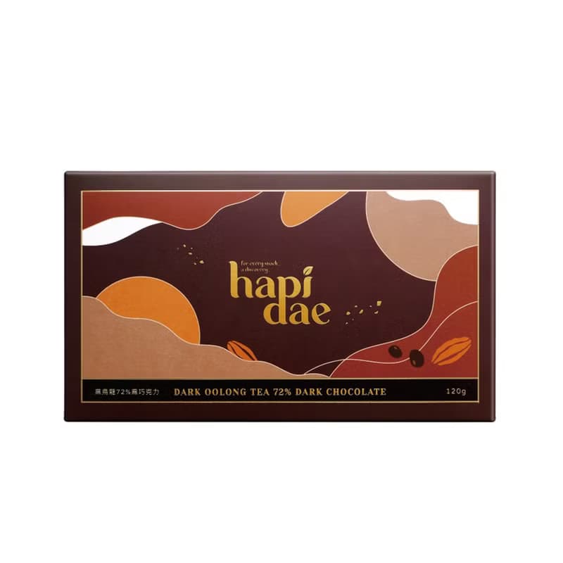 【hapidae】黑烏龍72%黑巧克力 茶葉巧克力 (30g*4包)│快速出貨