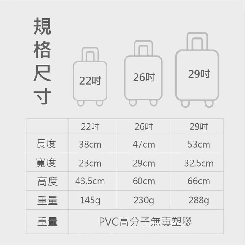 NaSaDen納莎登 新無憂二代用免脫拉鏈開箱行李箱 霧面保護套