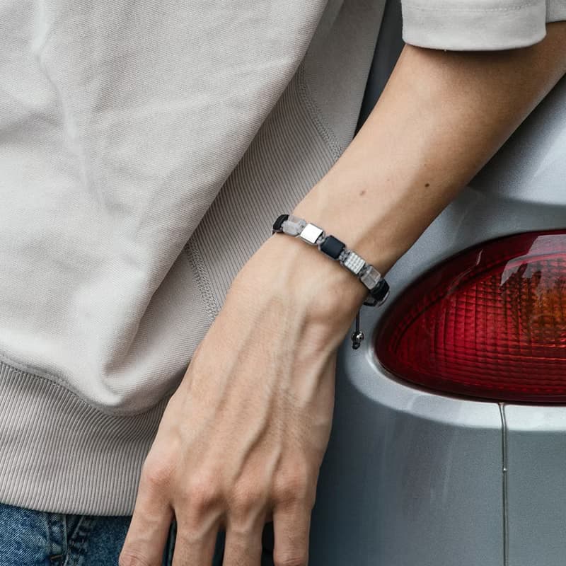 【NOUVELLE】weave | 白水晶。黑瑪瑙手鍊