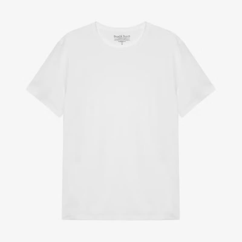 Bread & Boxers Crew-Neck Tencel 天絲棉圓領男用圓領T - 白