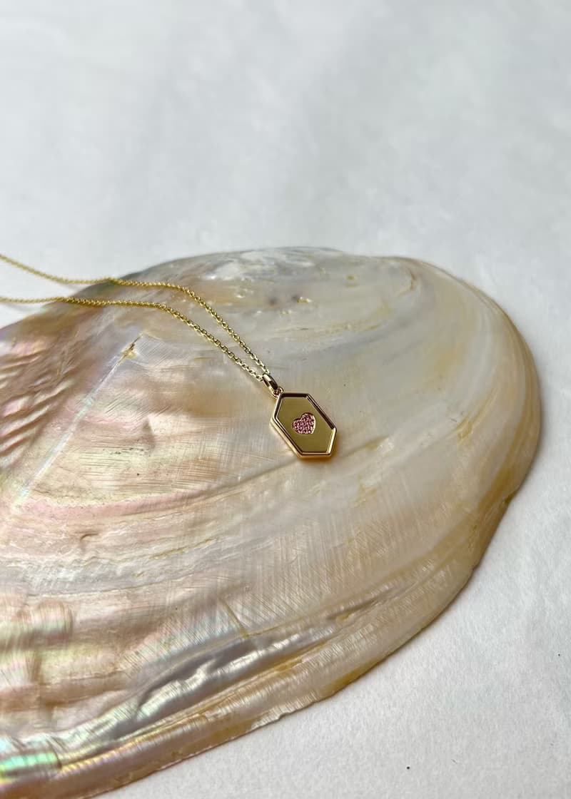 粉剛愛心項鍊18k 現貨一件售出接單訂製