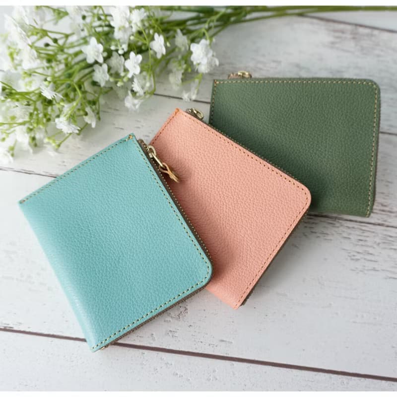 コインケース 【 シュリンクレザー Mild 】 ナチュラル コンパクト 姫路レザー 革 母の日 HS14K