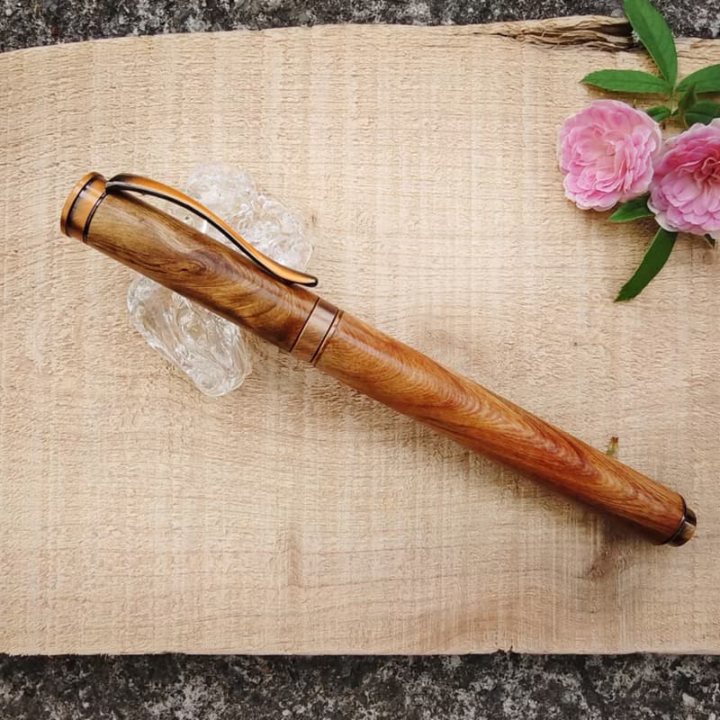檜木  原木 手工筆 鋼筆