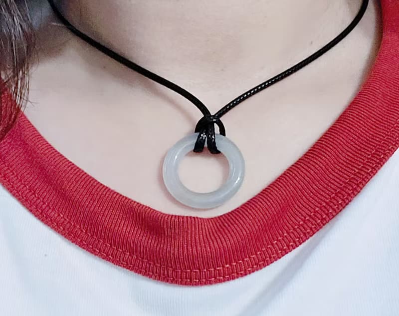 【親翠】天然翡翠 清透純簡單不簡單戒鏈 畢業禮物