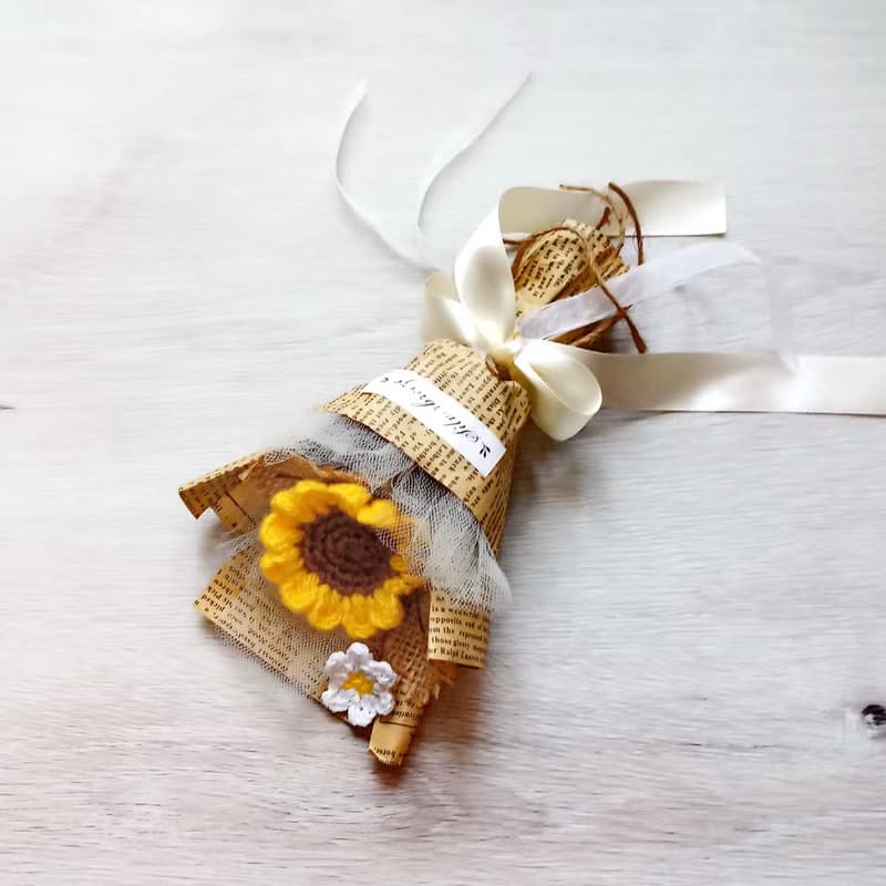 向日葵迷你花束禮盒 生日禮物 情人節 母親節 送閨蜜 交換禮物