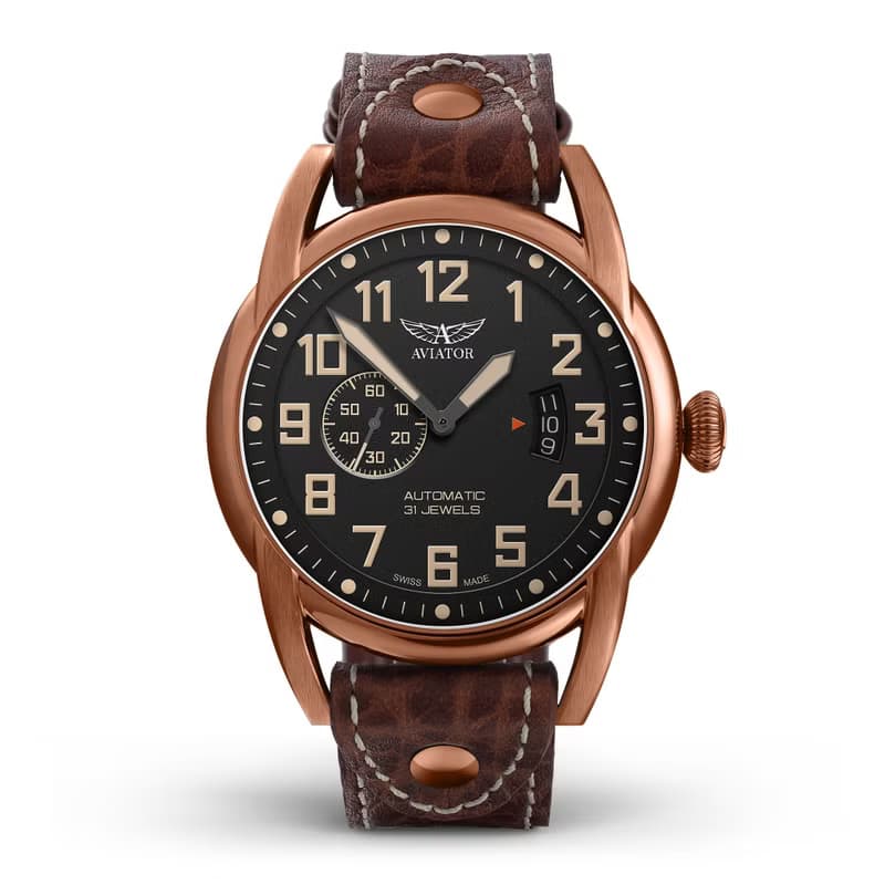 布里斯托偵察機 RISTOL SCOUT 小秒針機械腕錶